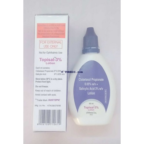 Topisal lotion 3% 50ml | Order Topisal lotion 3% 50ml From  | Buy Topisal  lotion 3% 50ml from , View Uses , Reviews , Composition , about Topisal  lotion 3% 50ml