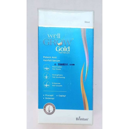 Wellgrow gold hair serum 30ml | Order Wellgrow gold hair serum 30ml From   | Buy Wellgrow gold hair serum 30ml from , View Uses ,  Reviews , Composition , about Wellgrow